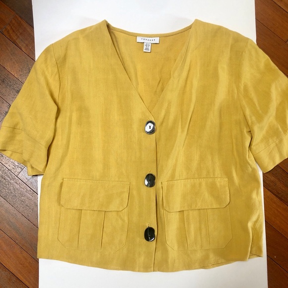 topshop yellow top⭐️ - Picture 5 of 8